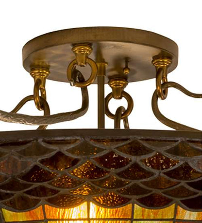 Acorn 6 Light 36" Wide Semi-Flush Bowl Ceiling Fixture
