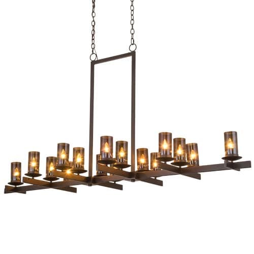 Long Dante 16 Light 30" Wide Linear Chandelier