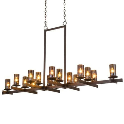 Long Dante 16 Light 30" Wide Linear Chandelier