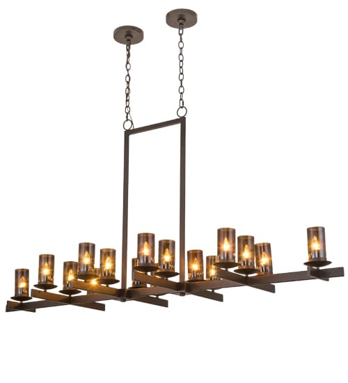 Long Dante 16 Light 30" Wide Linear Chandelier