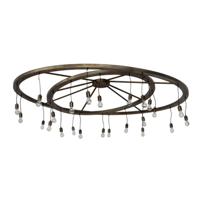 Meyda Tiffany Donner 24 Light 95" Wide Ring Chandelier