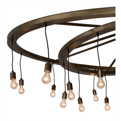 Meyda Tiffany Donner 24 Light 95" Wide Ring Chandelier