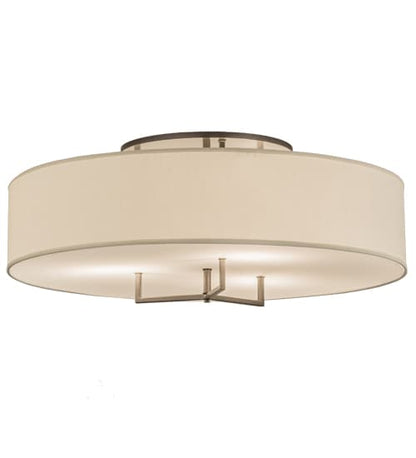 Cilindro Bahn 4 Light 36" Wide Semi-Flush Drum Ceiling Fixture