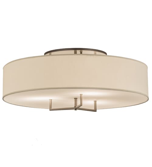 Cilindro Bahn 4 Light 36" Wide Semi-Flush Drum Ceiling Fixture