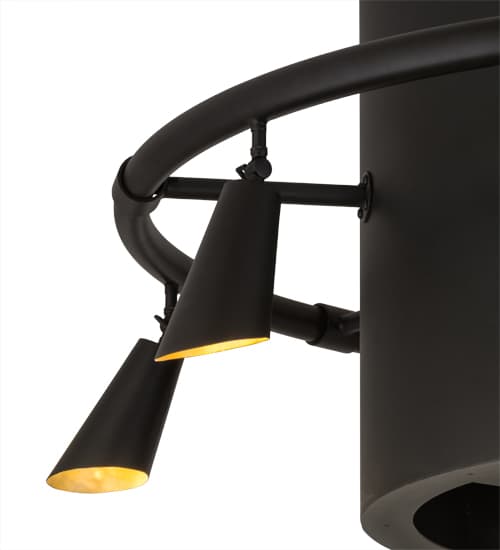 Column-Surround 6 Light 60" Wide Semi-Flush Ceiling Fixture