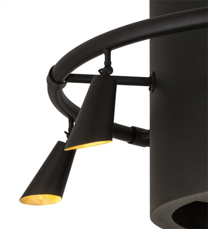 Column-Surround 6 Light 60" Wide Semi-Flush Ceiling Fixture