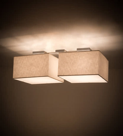Quadrato 8 Light 24" Wide Linear Pendant
