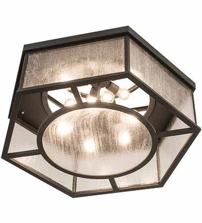 Chauncey 6 Light 36" Wide Flush Mount Drum Ceiling Fixture
