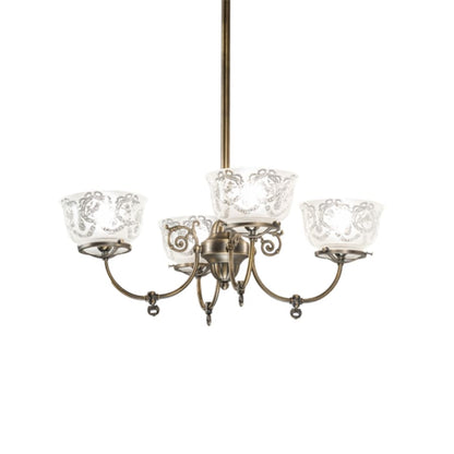 Meyda Tiffany Revival Gas and Electric 4 Light 27" Wide Chandelier