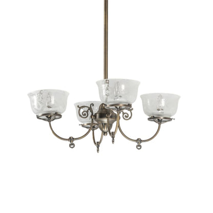Meyda Tiffany Revival Gas and Electric 4 Light 27" Wide Chandelier