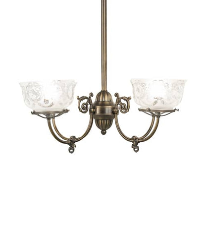 Revival Gas and Electric 4 Light 27" Wide Chandelier