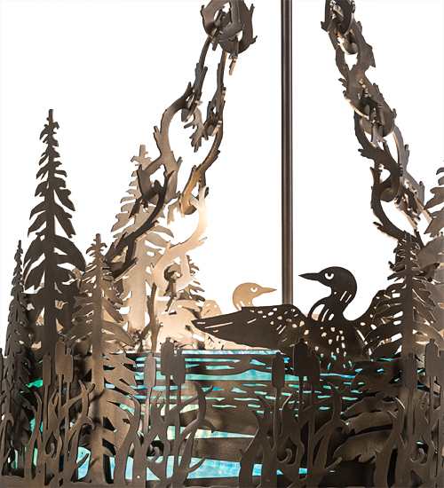 Loon 4 Light 20" Wide Semi-Flush Drum Ceiling Fixture