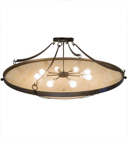 Carousel 8 Light 48" Wide Semi-Flush Bowl Ceiling Fixture