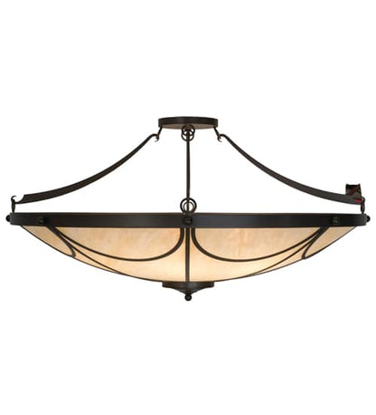 Carousel 8 Light 48" Wide Semi-Flush Bowl Ceiling Fixture