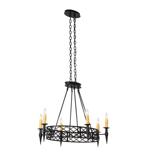 Topridge 6 Light 28" Wide Taper Candle Style Chandelier