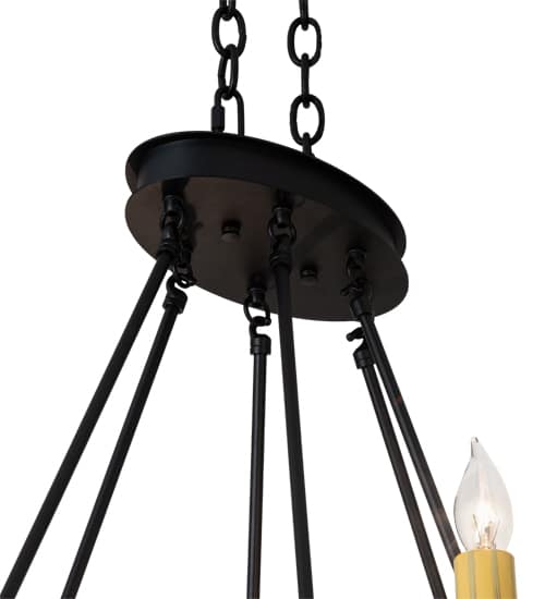 Topridge 6 Light 28" Wide Taper Candle Style Chandelier