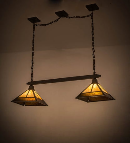 Mission 2 Light 13" Wide Linear Pendant
