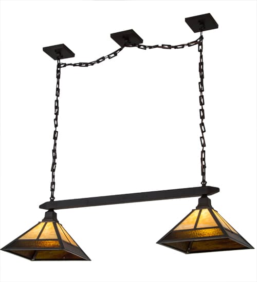 Mission 2 Light 13" Wide Linear Pendant