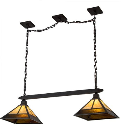 Mission 2 Light 13" Wide Linear Pendant