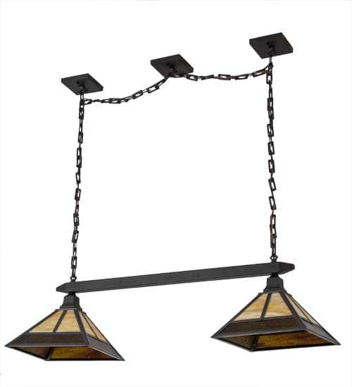 Mission 2 Light 13" Wide Linear Pendant
