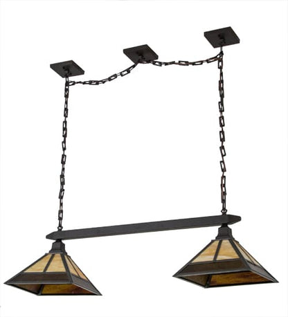 Mission 2 Light 13" Wide Linear Pendant