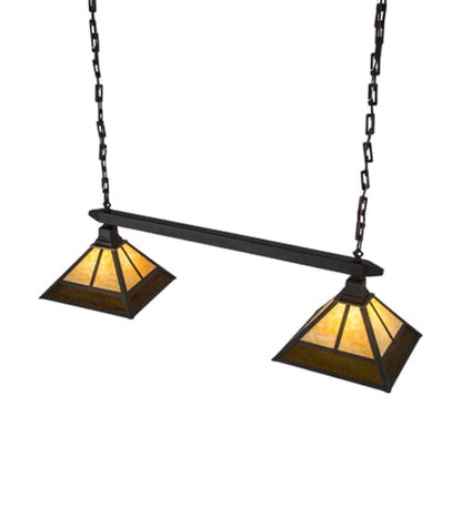 Mission 2 Light 13" Wide Linear Pendant