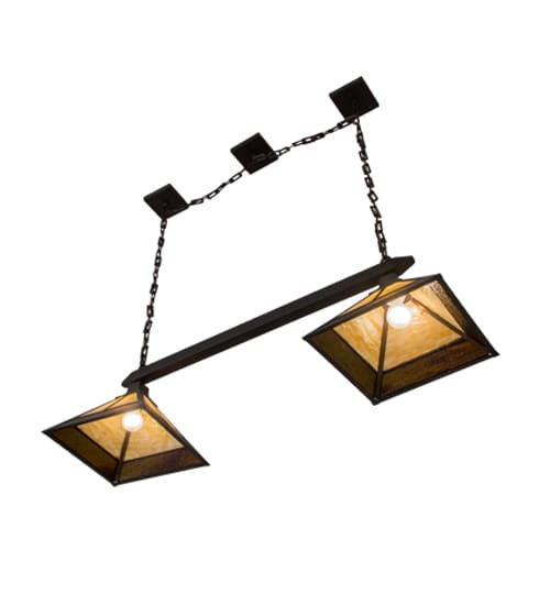 Mission 2 Light 13" Wide Linear Pendant