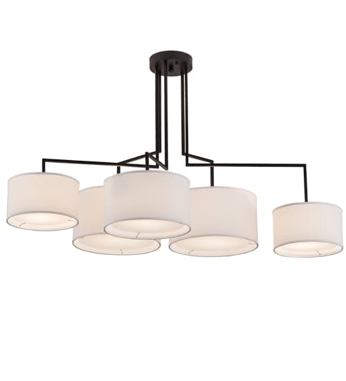 Cilindro 5 Light 35" Wide Linear Pendant