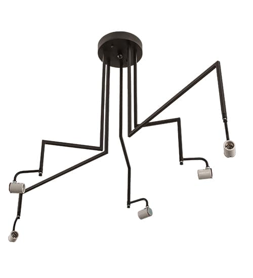 Cilindro 5 Light 35" Wide Linear Pendant