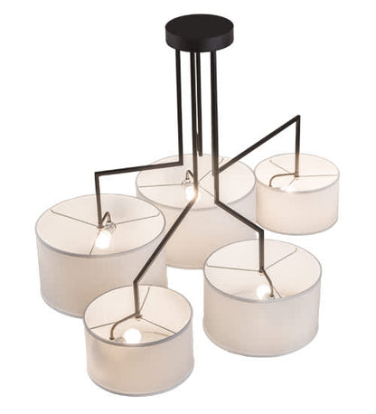 Cilindro 5 Light 35" Wide Linear Pendant