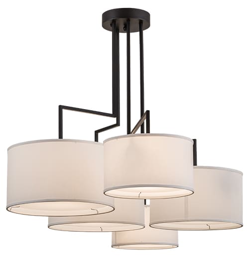 Cilindro 5 Light 35" Wide Linear Pendant