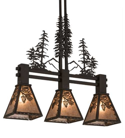 Tall Pines 3 Light 8" Wide Linear Pendant