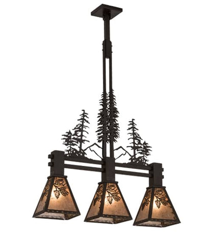 Tall Pines 3 Light 8" Wide Linear Pendant