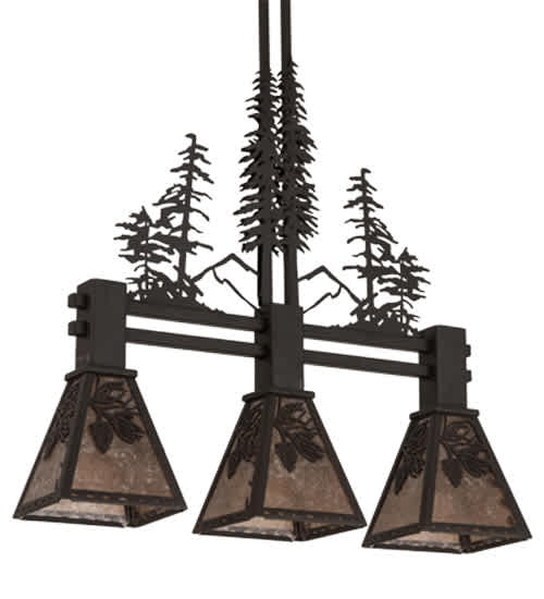 Tall Pines 3 Light 8" Wide Linear Pendant
