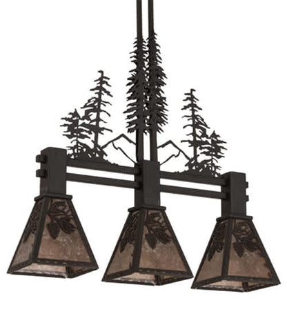 Tall Pines 3 Light 8" Wide Linear Pendant