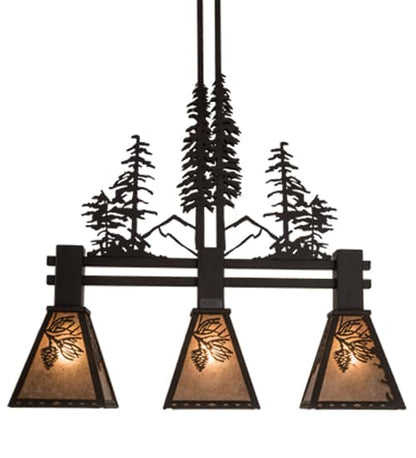 Tall Pines 3 Light 8" Wide Linear Pendant