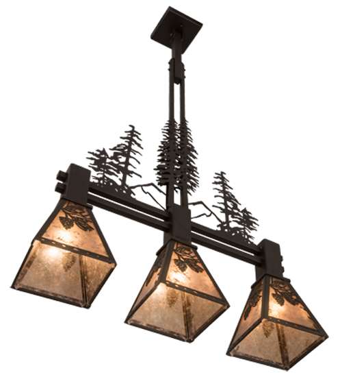 Tall Pines 3 Light 8" Wide Linear Pendant