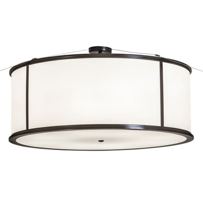 Arcas 8 Light 48" Wide Semi-Flush Drum Ceiling Fixture - Timeless Bronze Finish - GU24 Bulb Base