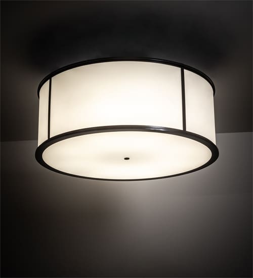 Arcas 8 Light 48" Wide Semi-Flush Drum Ceiling Fixture - Timeless Bronze Finish - GU24 Bulb Base