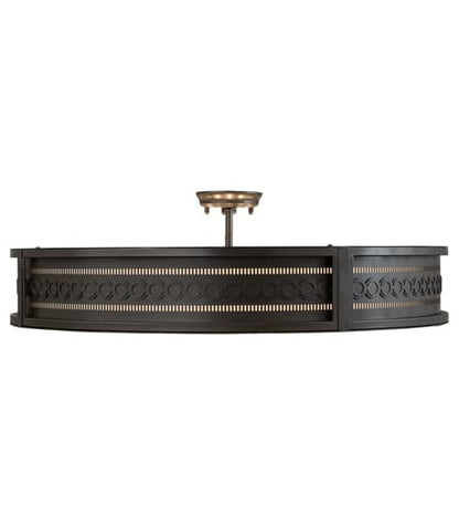 Cilindro Circleline 8 Light 42" Wide Semi-Flush Drum Ceiling Fixture