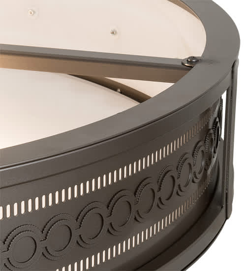 Cilindro Circleline 8 Light 42" Wide Semi-Flush Drum Ceiling Fixture