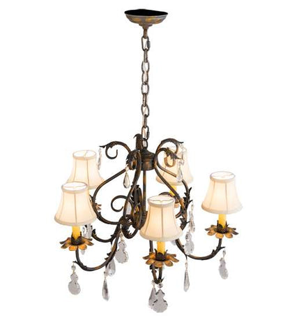 Chantilly 5 Light 25" Wide Crystal Chandelier