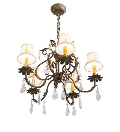Chantilly 5 Light 25" Wide Crystal Chandelier