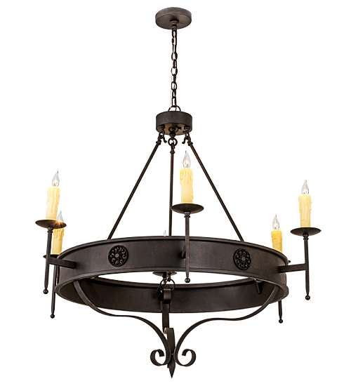 Lorenzo 6 Light 48" Wide Taper Candle Style Chandelier