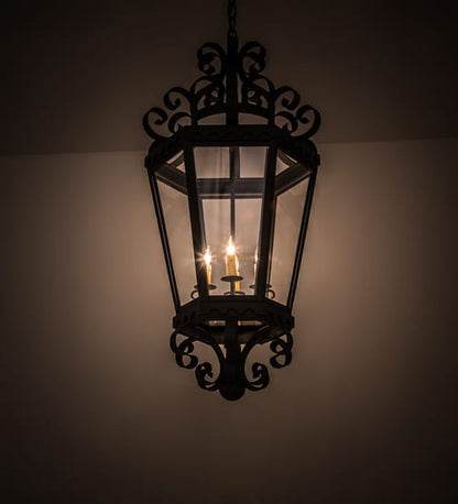 Cadenza 4 Light 18" Wide Taper Candle Pendant