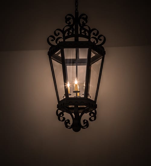 Cadenza 4 Light 18" Wide Taper Candle Pendant