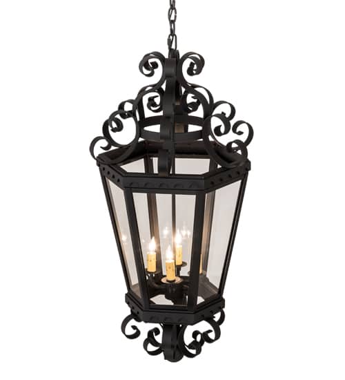 Cadenza 4 Light 18" Wide Taper Candle Pendant