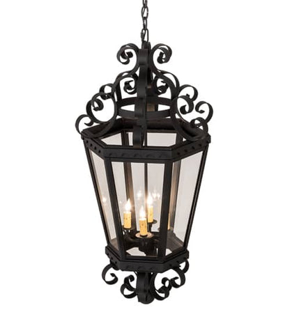 Cadenza 4 Light 18" Wide Taper Candle Pendant