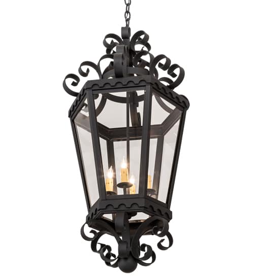 Cadenza 4 Light 18" Wide Taper Candle Pendant