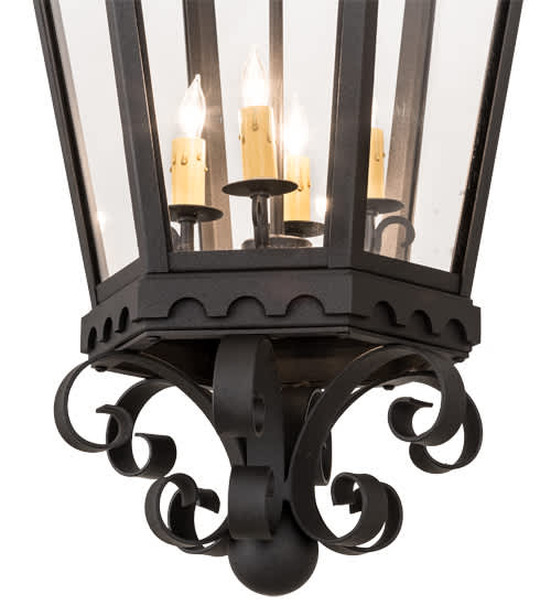 Cadenza 4 Light 18" Wide Taper Candle Pendant